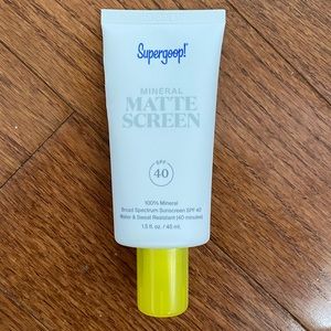 Supergoop mineral matte sunscreen